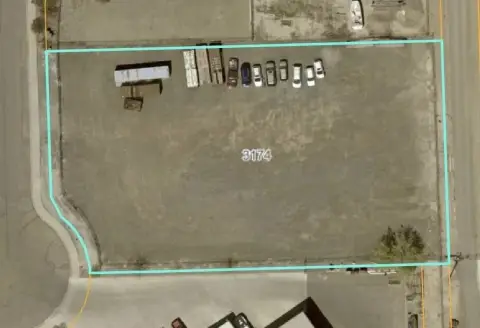 Fenced Commercial Land