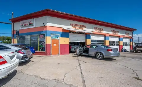 Auto Shop with Service Equipment