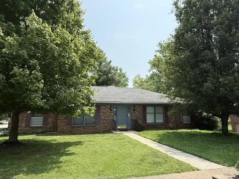 Brick Duplex with Attached Garages