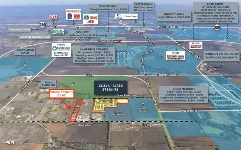 Unrestricted Acres in Growing Corridor