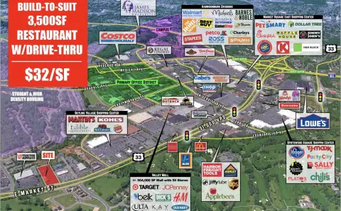 Harrisonburg Restaurant with Drive-Thru Potential