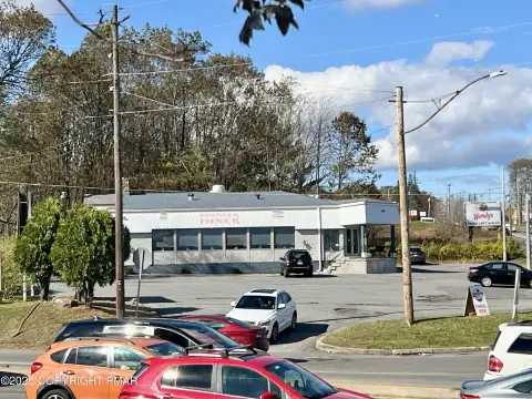 Established Diner at Busy Intersection