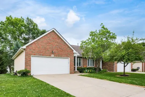 Brick Duplex with Attached Garages