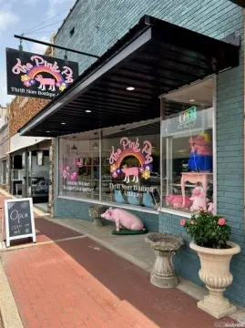 Downtown Storefront with Display Window