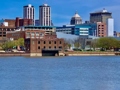 All-Brick Two-Story Riverfront Building