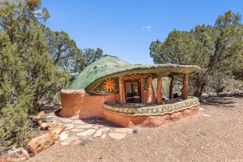 Mountainside Retreat with Earthship Structure