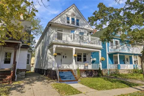 Duplex with Three-Car Garage