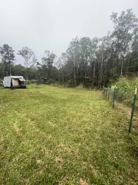 Cleared Land Near Volcano