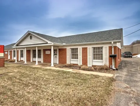 Brick Office Building with Portico