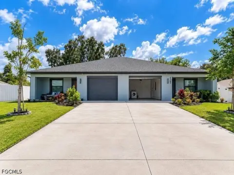 Modern Duplex with Attached Garages