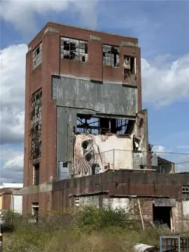 Industrial Redevelopment Building with Access Road