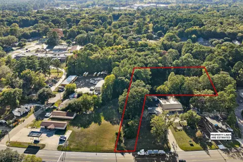 Fenced Commercial Land