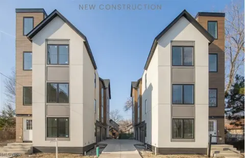 Nearly Finished Four Townhome Quadplex