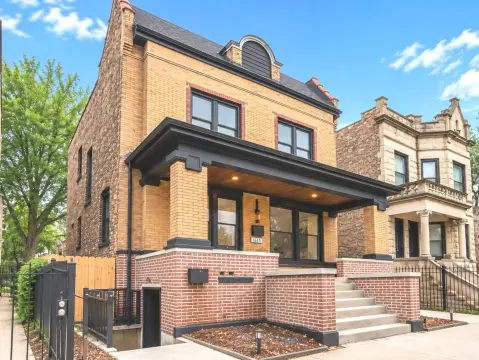 Duplex-Up Two-Flat Brick Building