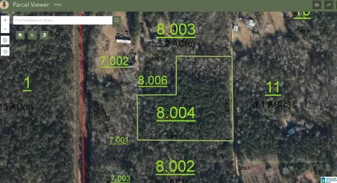 Acreage in Weaver, Alabama