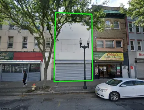 Storefront Retail Building with Sign