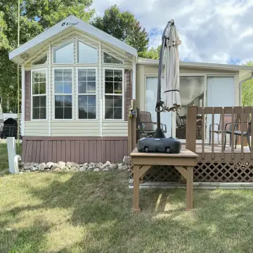 Golf Course Lot with Camper