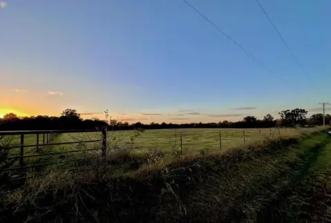 Fenced Farmland with Ponds