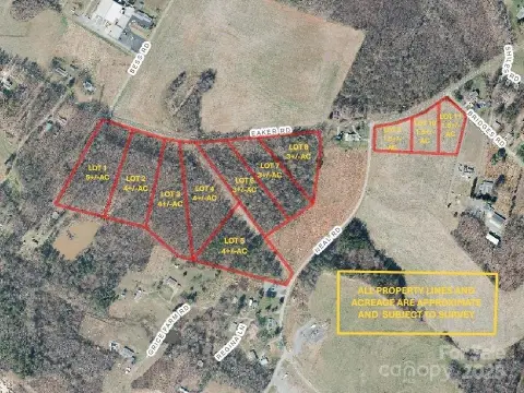 Kings Mountain Acreage for Custom Home