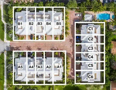 Apartment Building with Rooftop Decks