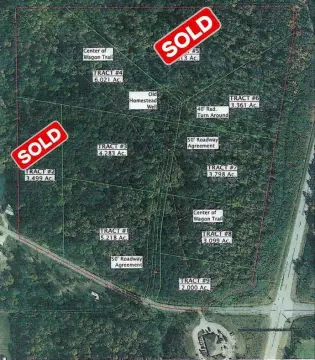 Wooded Land Parcels Available