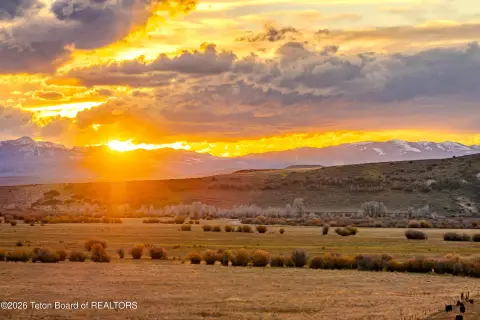 Wyoming Farmland with Mountain Views