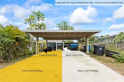 Fenced Duplex with Solar Storage