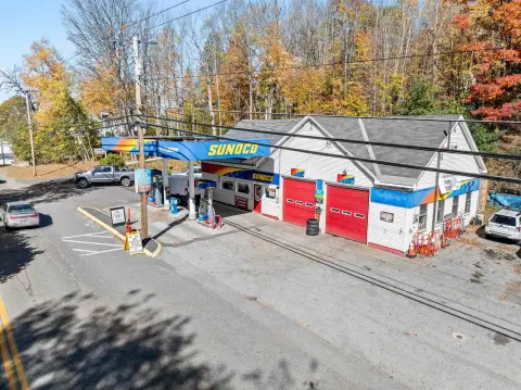 Gas Station with Fuel Pumps