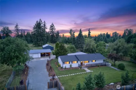 Fenced Equestrian Property with Five-Stall Barn