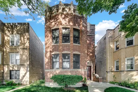 Brick Two-Flat With Garage