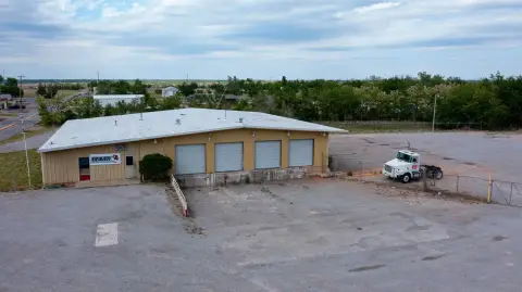 Freight Building with Fenced Parking