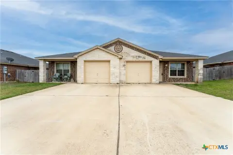Masonry Duplex with Two Garages