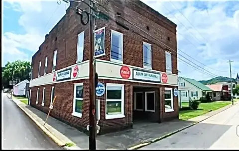Brick Auto Shop with Upper Level