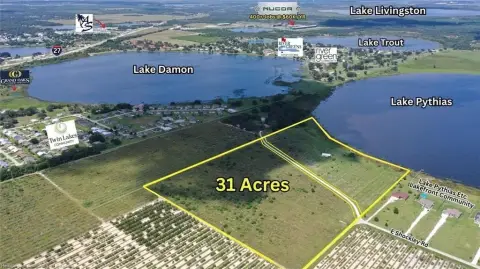 Lakefront Development Land with Pole Barn