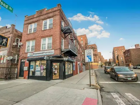 Mixed-Use Brick Building with Retail