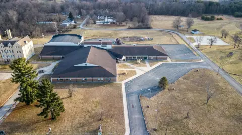 School Building with Gymnasium