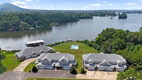 Furnished Lakefront Townhome with Boat Dock