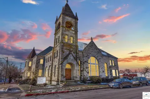 Historic Church with Stained Glass