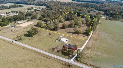 Farmland with Hay Barn