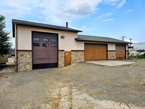 Pueblo Commercial Corner Lot Building