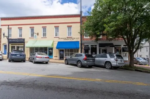 Brick Retail Storefront Row