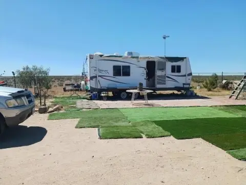 Mojave Land with Solar Panels