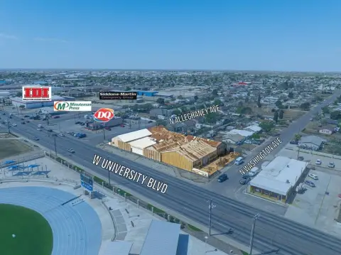 Industrial Redevelopment Site with Cranes