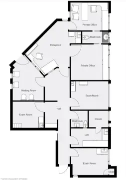 Medical Office Suite with Exam Rooms
