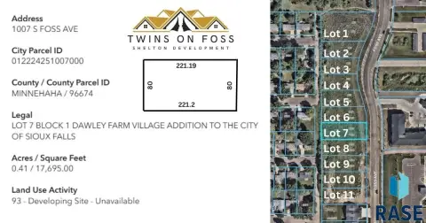 Duplex/Twin Buildable Lot