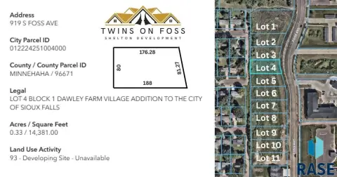 Walk-Out Duplex Twin Home Lots