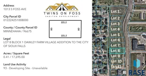 Walk-Out Duplex/Twin Home Lot
