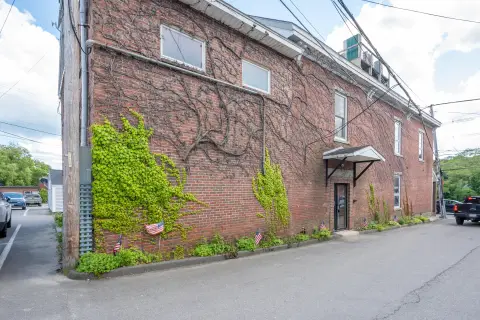 Mixed-Use Brick Building with Apartments