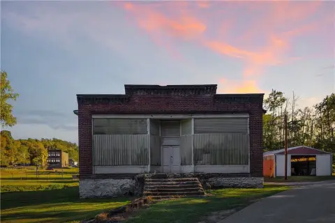 Brick Storefront with Oversized Garage