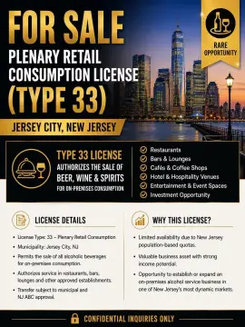 Plenary Retail Consumption License